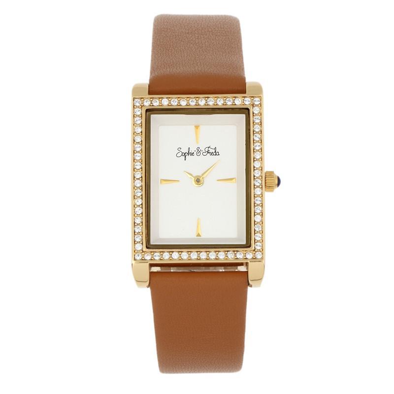 Sophie and Freda Wilmington Bracelet Watch w/Swarovski Crystals