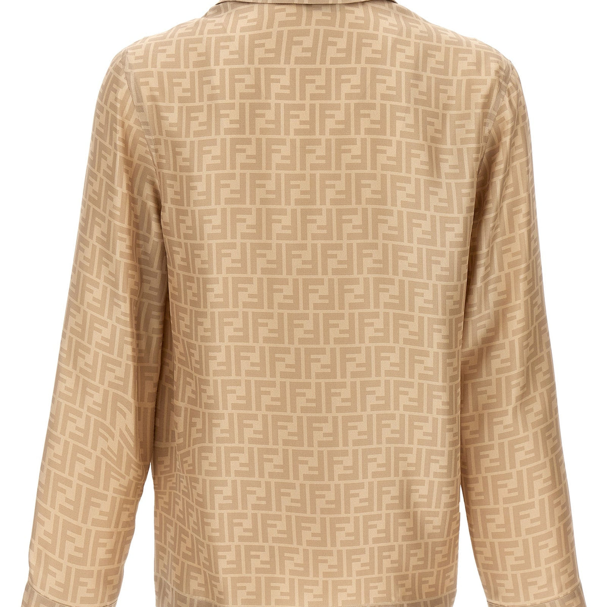 Fendi Men Ff Silk Shirt
