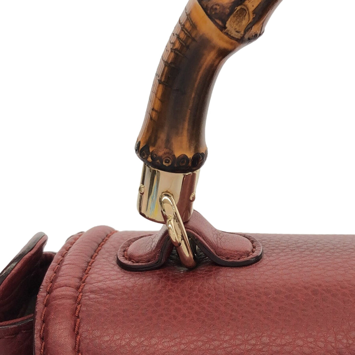 GUCCI Medium Leather New Bamboo Satchel