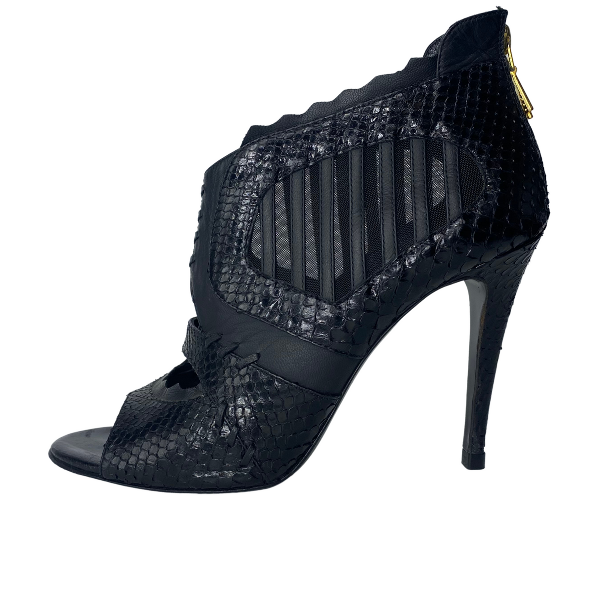 Mechante of London Cage Python Sandals |US10|IT40|