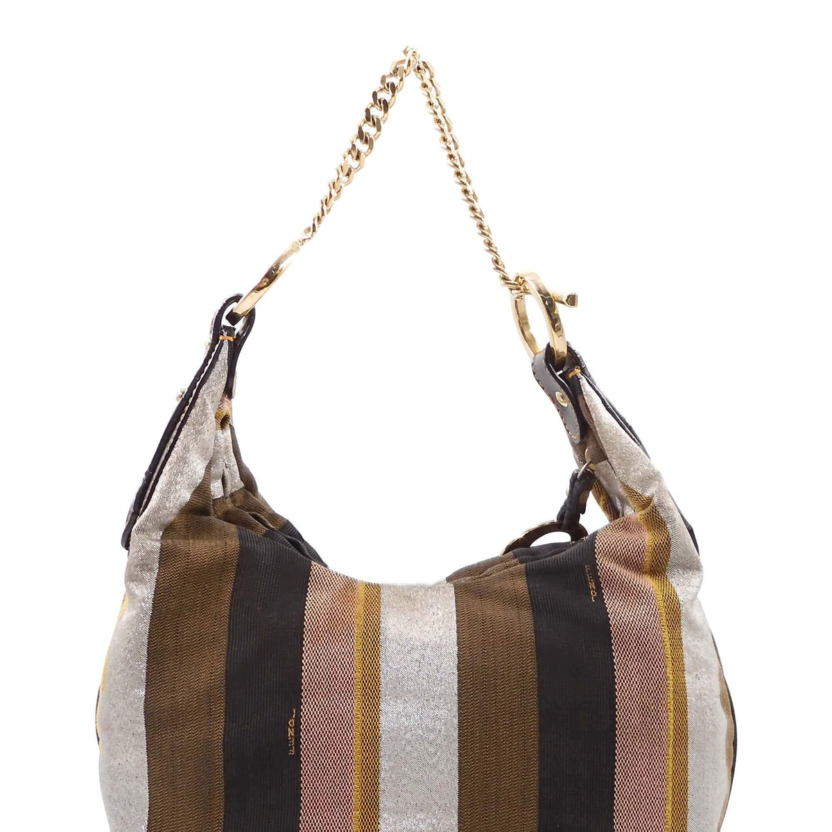 Chef Stripes Chain Hobo Multi Color