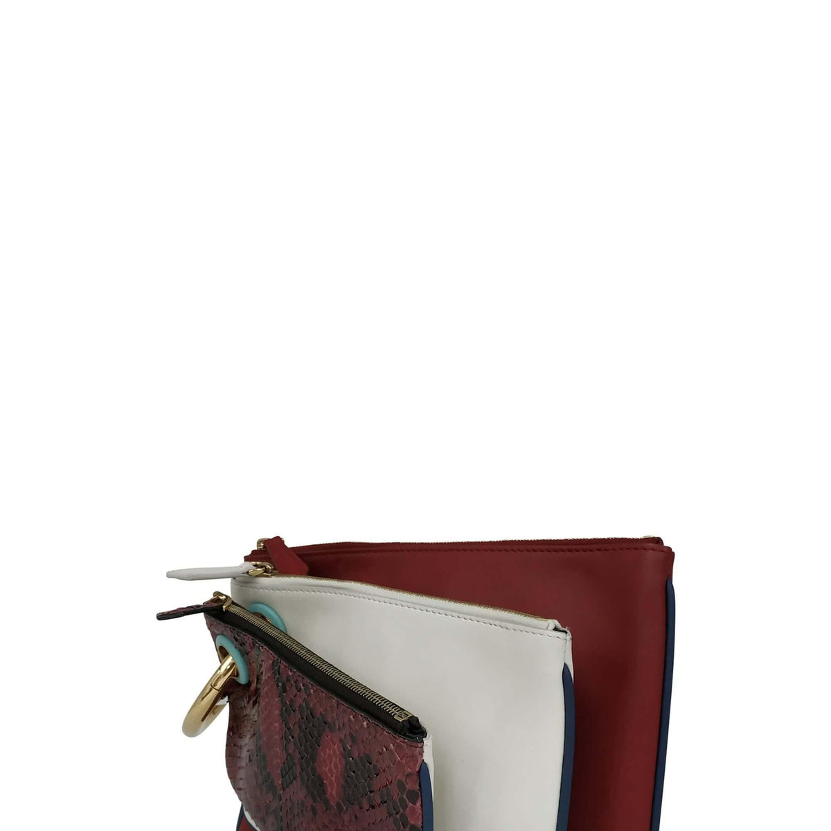 Triplette Clutch White Red