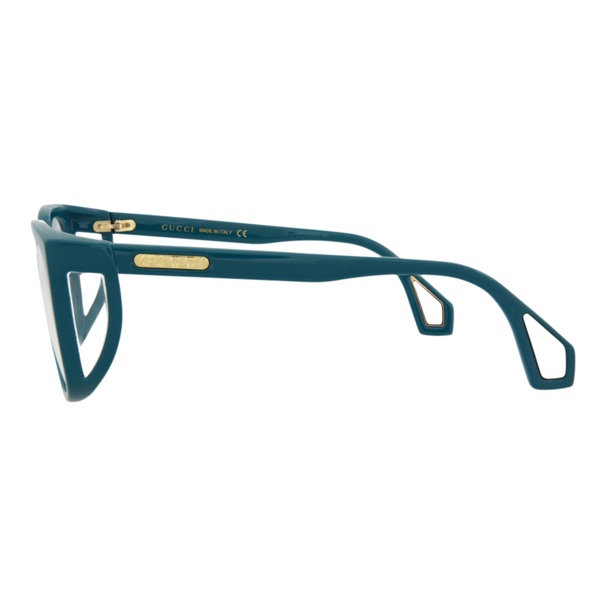 Gucci Womens Square/Rectangle Blue Blue Transparent Fashion Designer Eyewear
