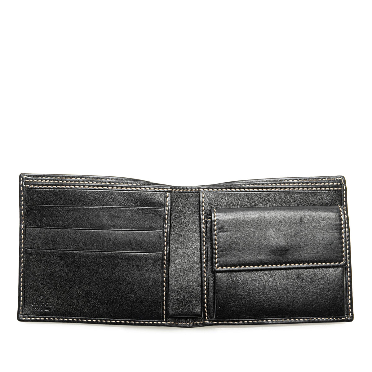 GUCCI Leather Bifold Small Wallet Small Wallets