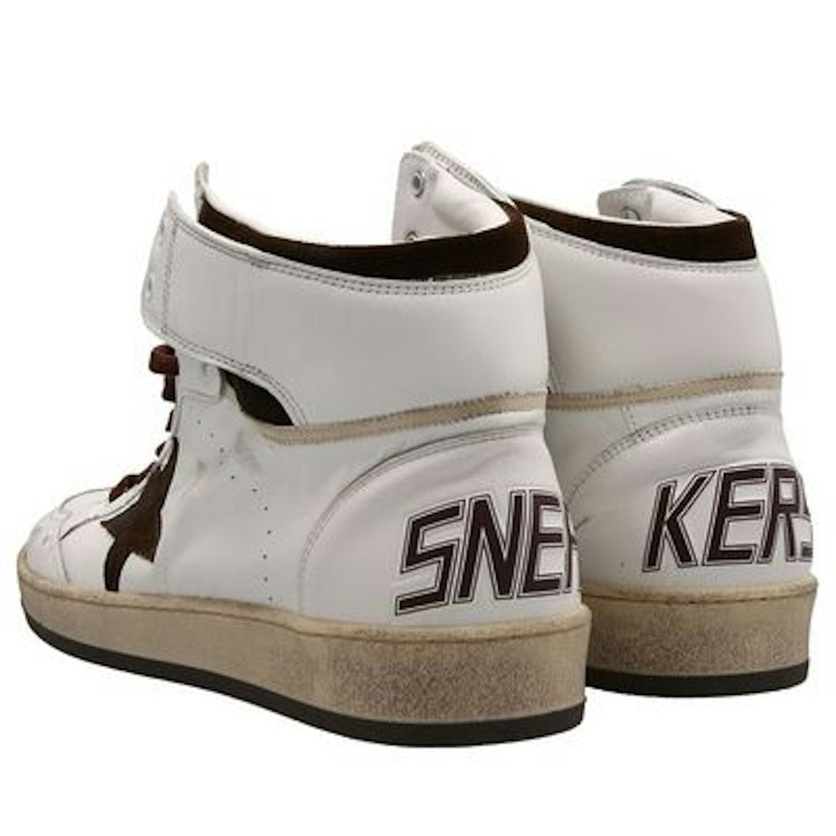 HIGH SKY-STAR WHITE/BEIGE/CHOCOLATE TRAINER