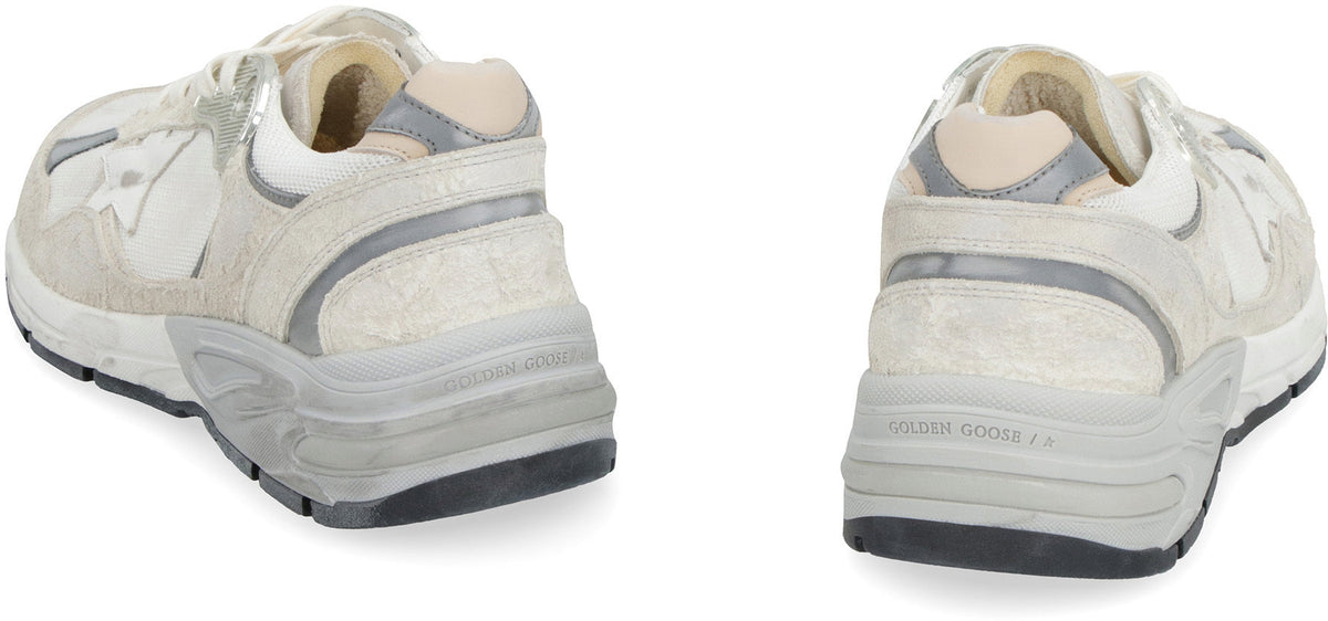 DAD-STAR DISTRESSED WHITE/GREY SNEAKERS