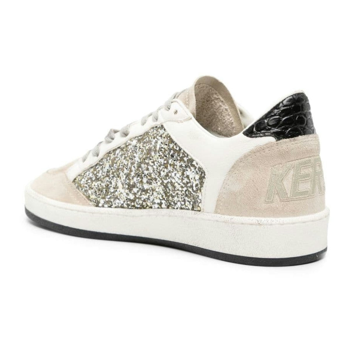 BALL STAR GLITTER AND LEATHER UPPER