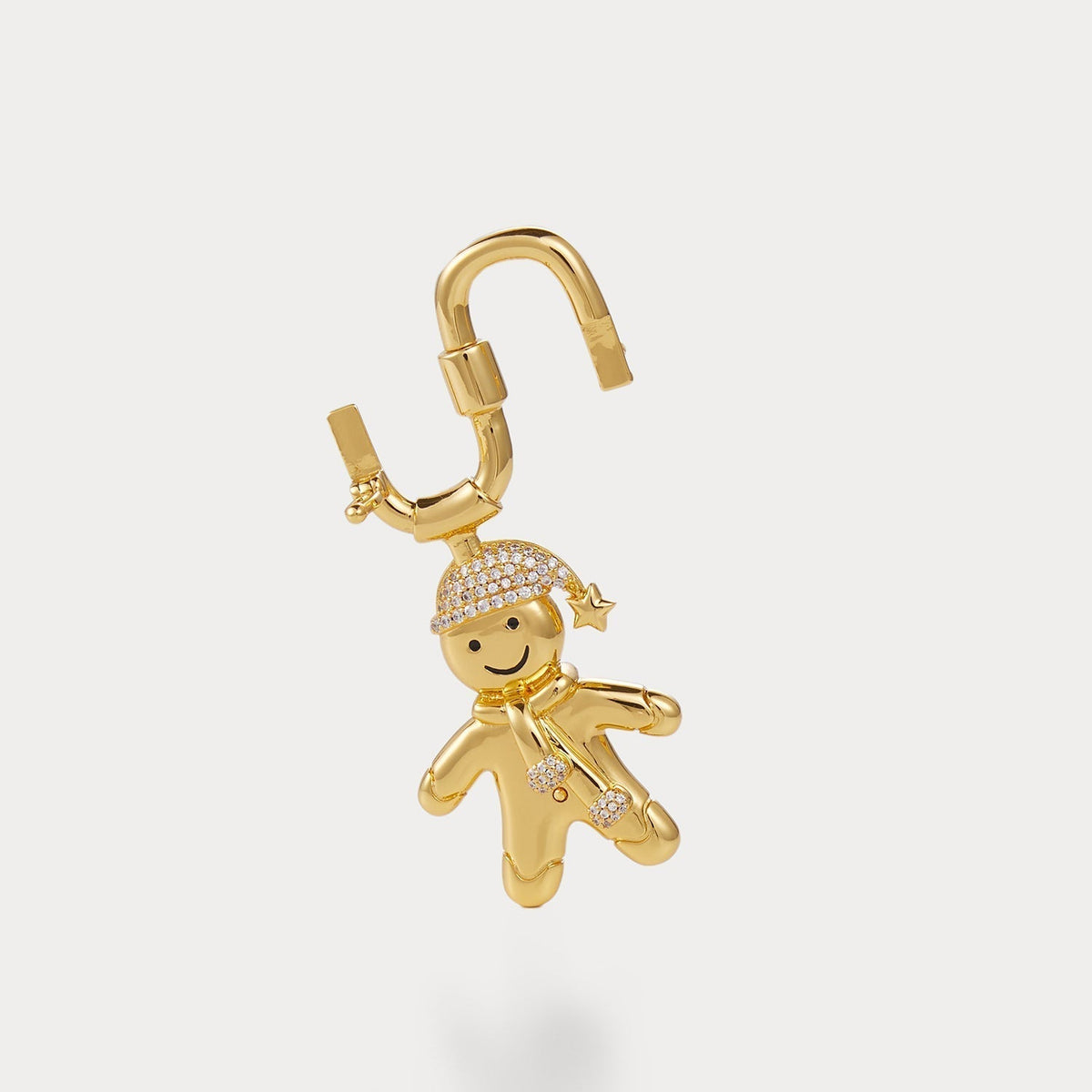 Classic Gold—Gingerbread Man Bag Charm