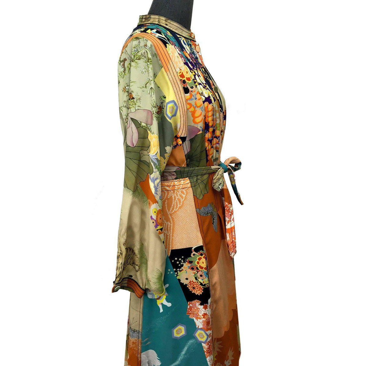 Gucci Ace Juice Print Silk Belted Dress Size M NWT