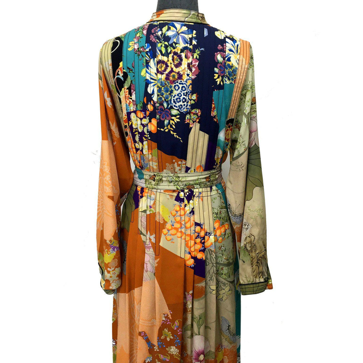 Gucci Ace Juice Print Silk Belted Dress Size M NWT