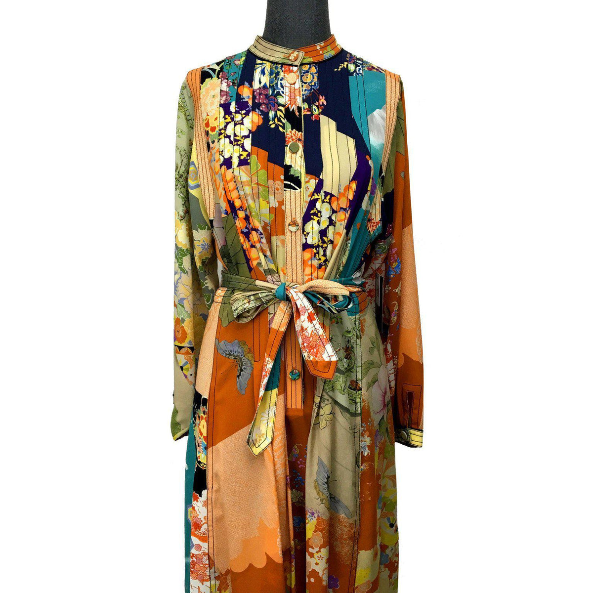Gucci Ace Juice Print Silk Belted Dress Size M NWT