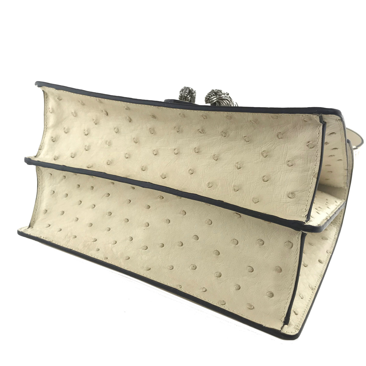Gucci Dionysus Bamboo Top Handle Ostrich Bag