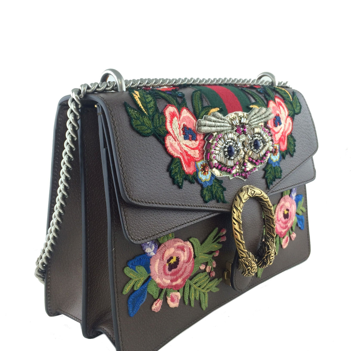 Gucci Dionysus Medium Embroidered Shoulder Bag NEW