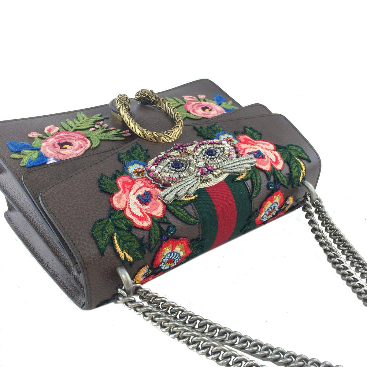 Gucci Dionysus Medium Embroidered Shoulder Bag NEW