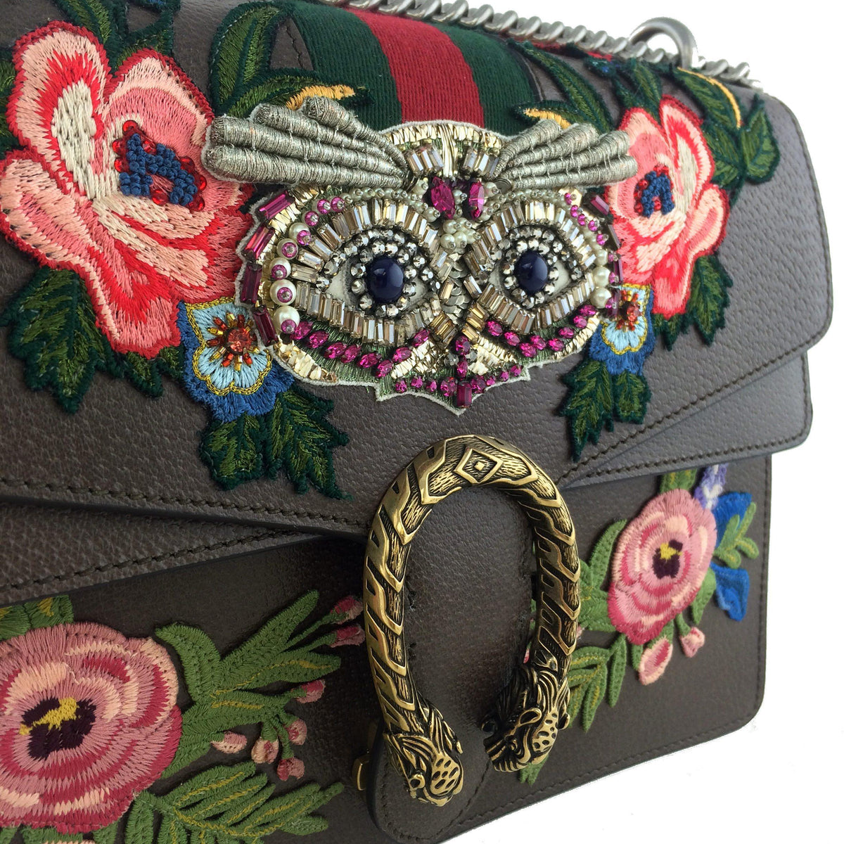 Gucci Dionysus Medium Embroidered Shoulder Bag NEW