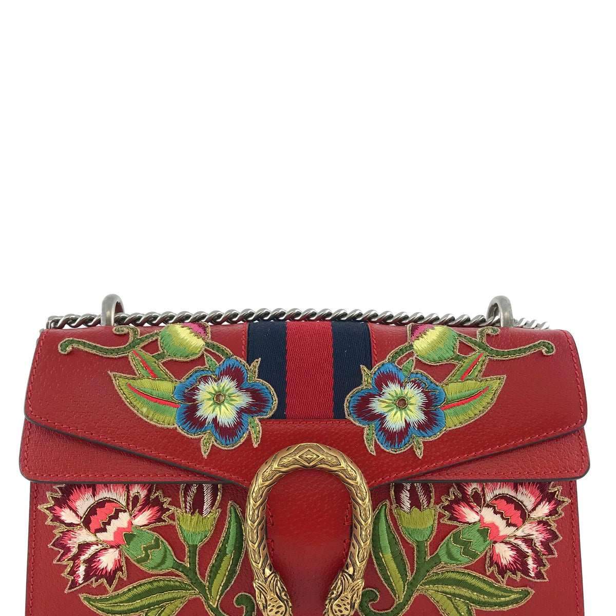 Gucci Dionysus Small Calfskin Floral Embroidered Shoulder Bag NEW
