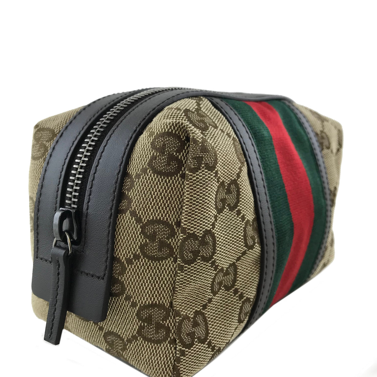 Gucci GG Canvas Web Cosmetic Bag NEW