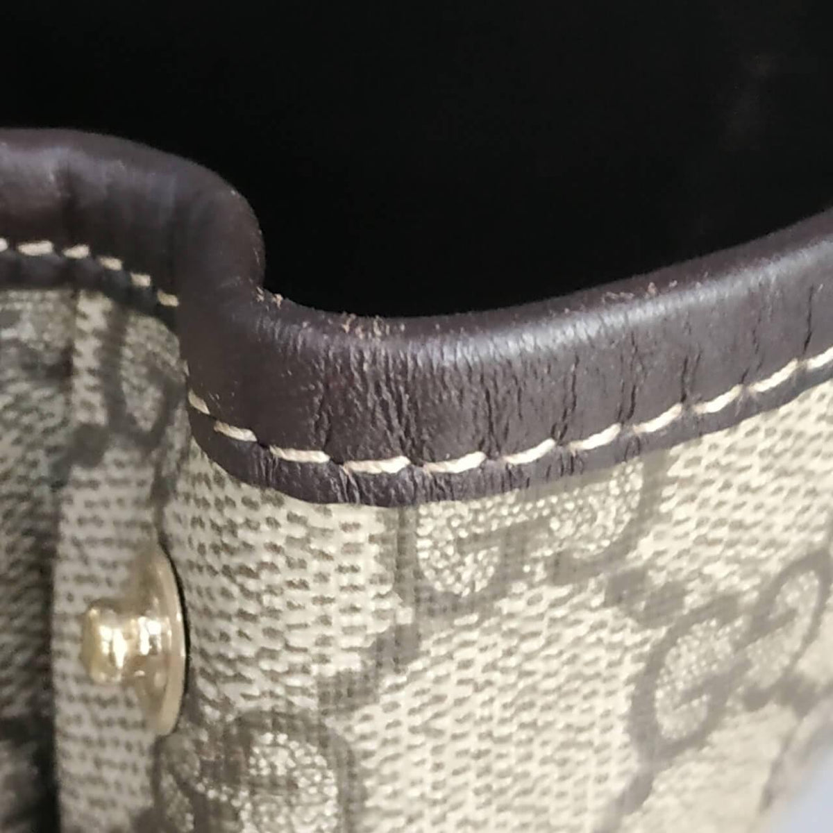 GG Supreme Tall Tote Brown