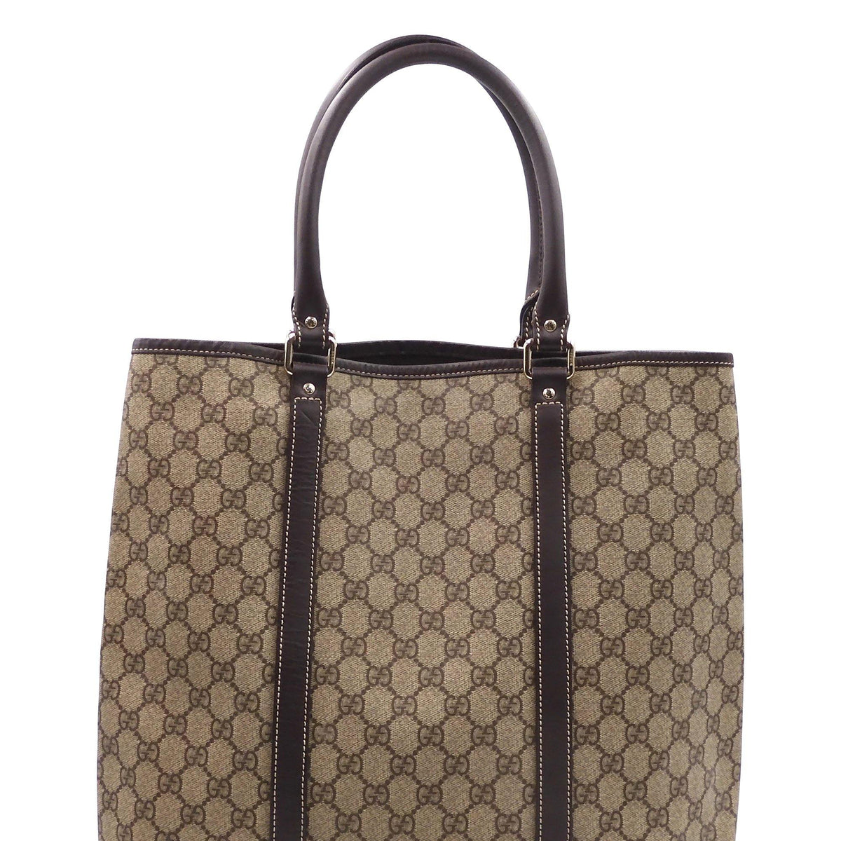 GG Supreme Tall Tote Brown