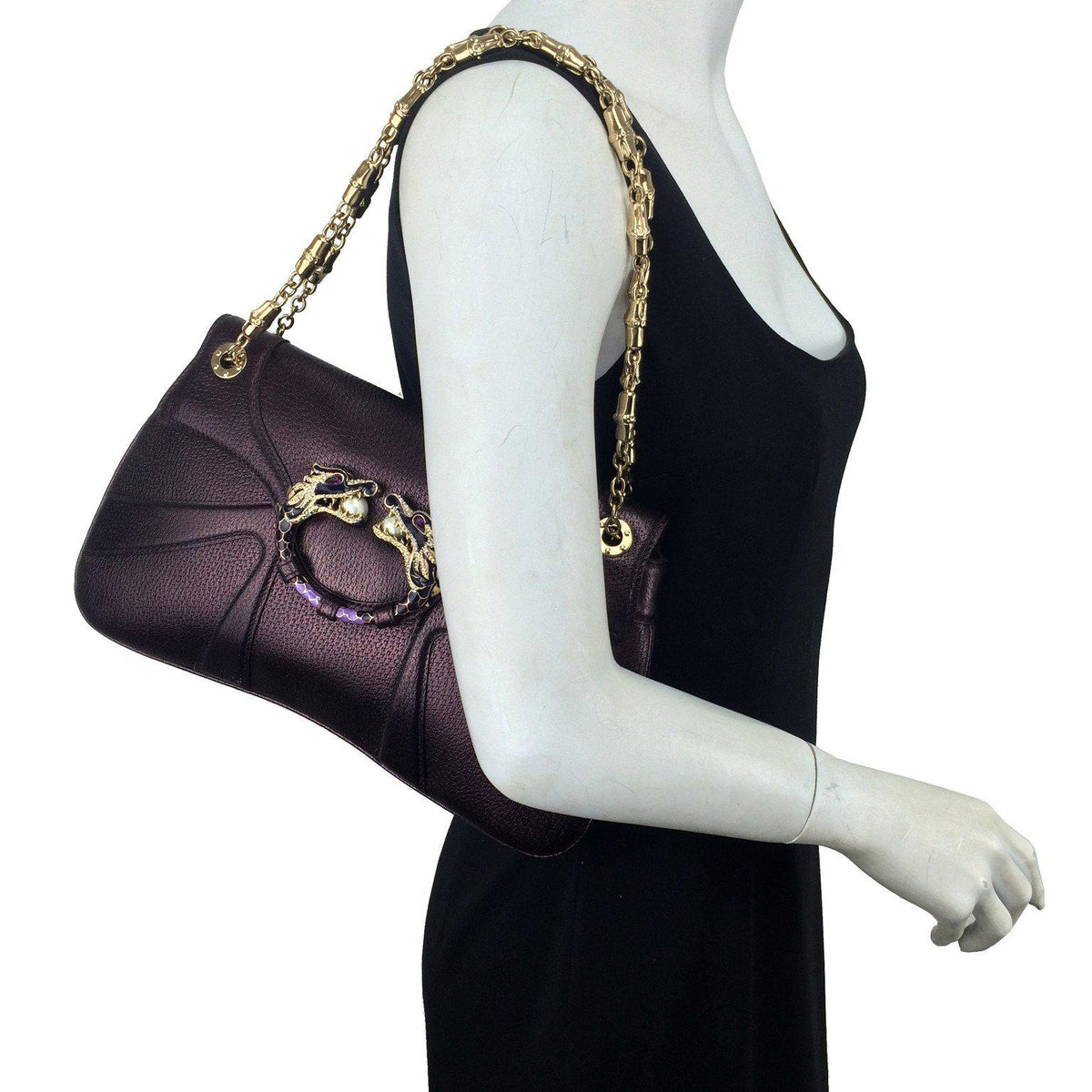 Gucci Limited Edition Tom Ford Leather Jeweled Dragon Bag