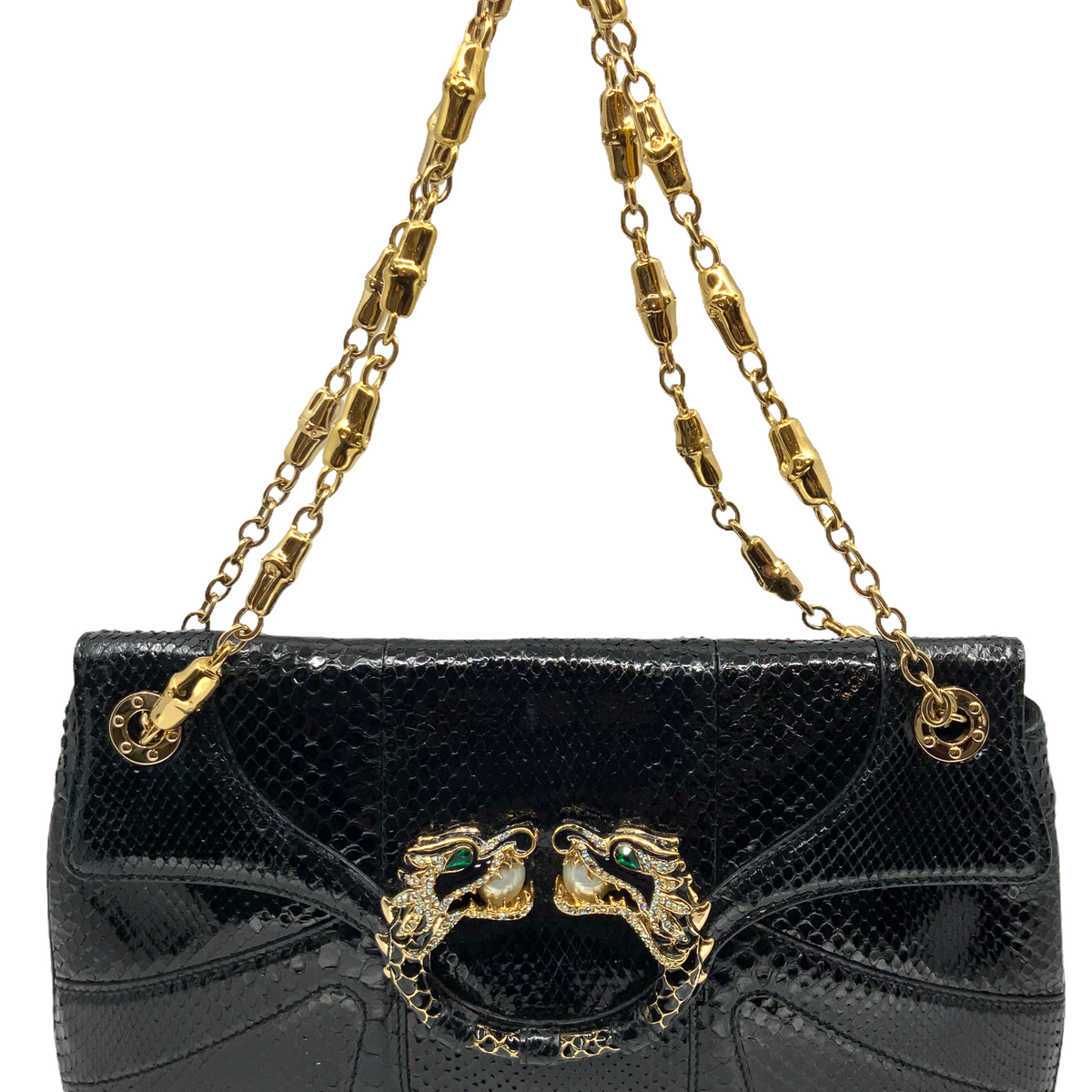 Gucci Limited Edition Tom Ford Snakeskin Jeweled Dragon Bag