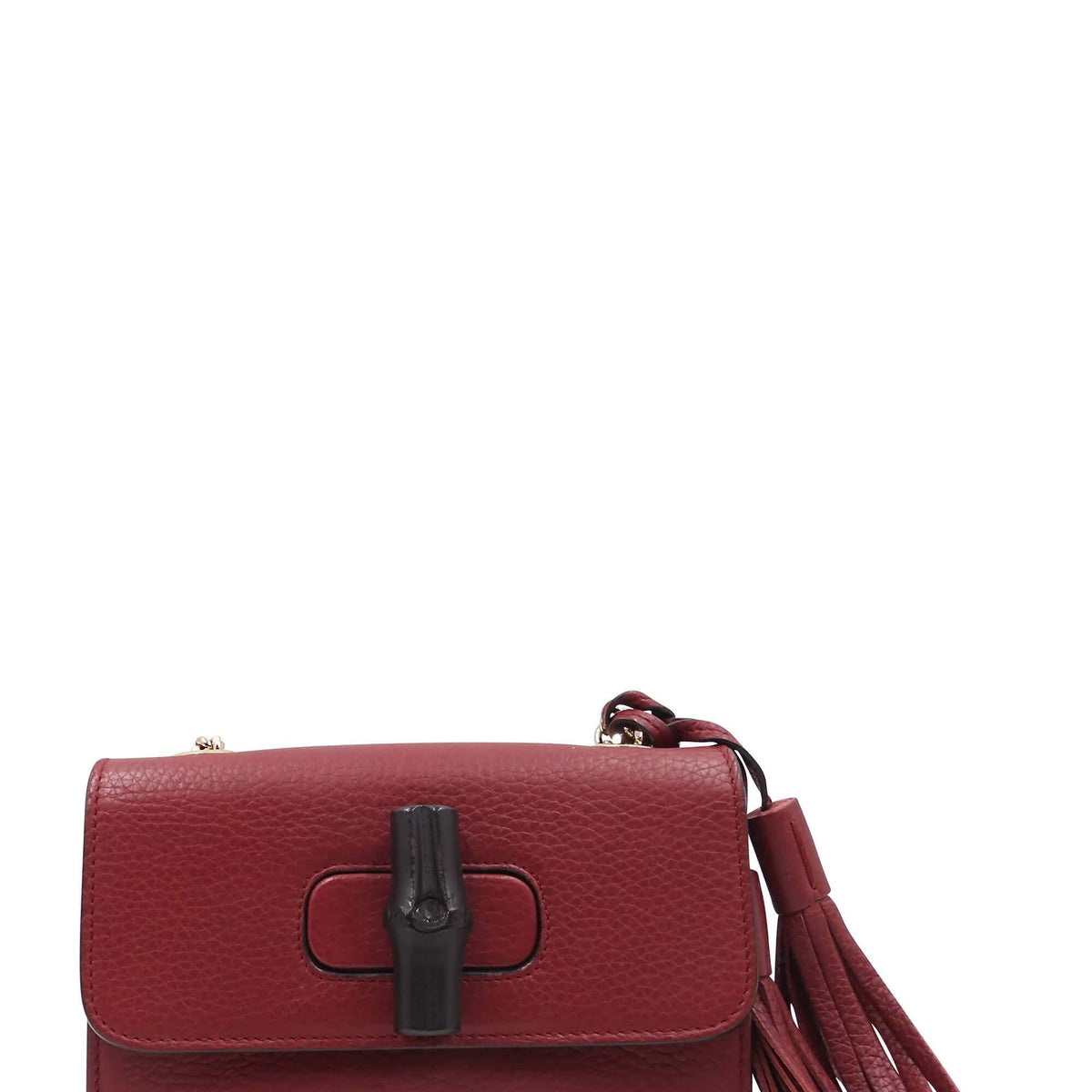 Miss Bamboo Shoulder Bag Soft Burgundy