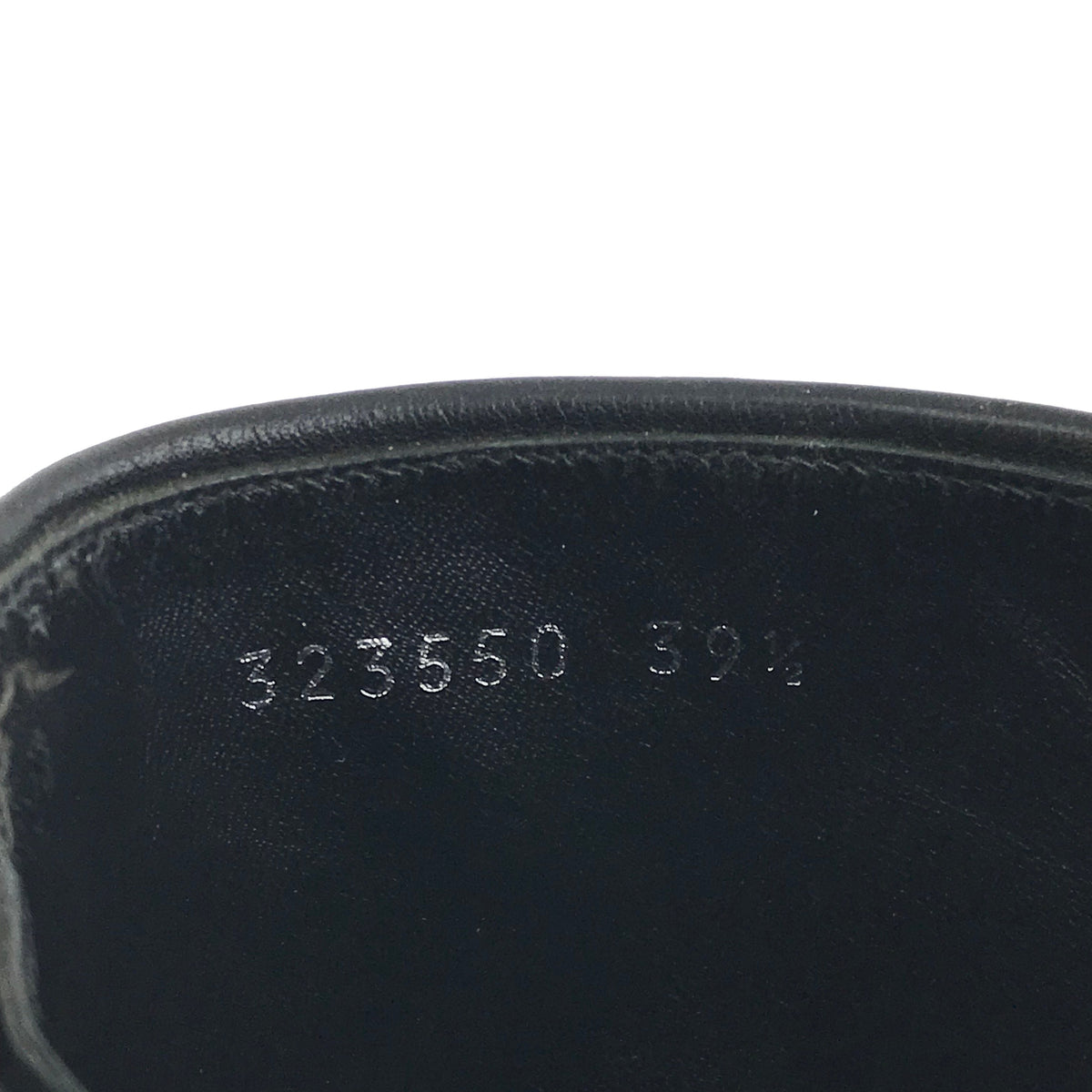 Gucci Monogram GG Embossed Leather Ankle Boots Size 9.5