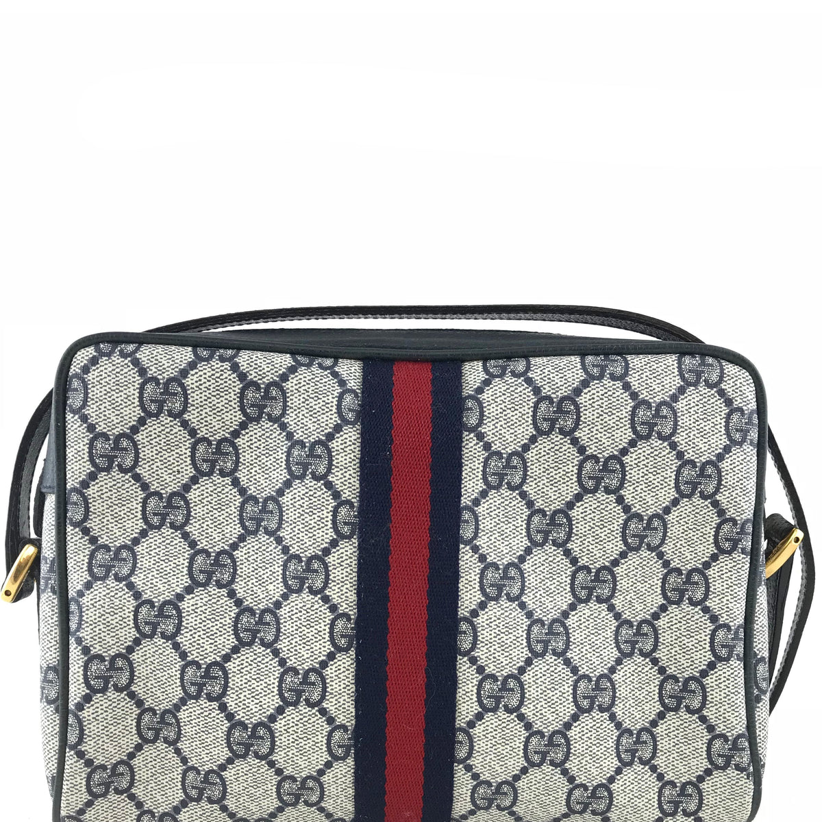 Gucci Monogram Web Camera Crossbody Bag