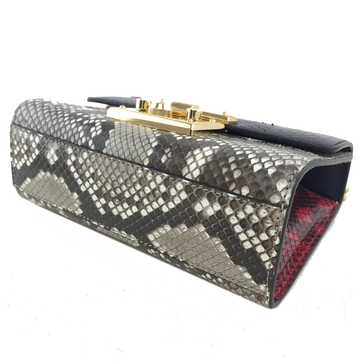 Gucci Padlock Small Python Shoulder Bag