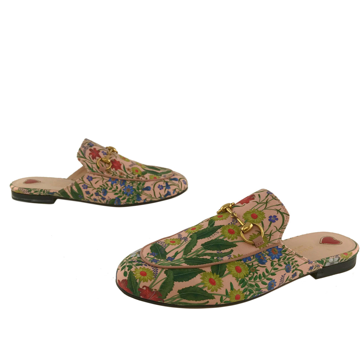 Gucci Princetown New Flora Horsebit Mule Size 6.5