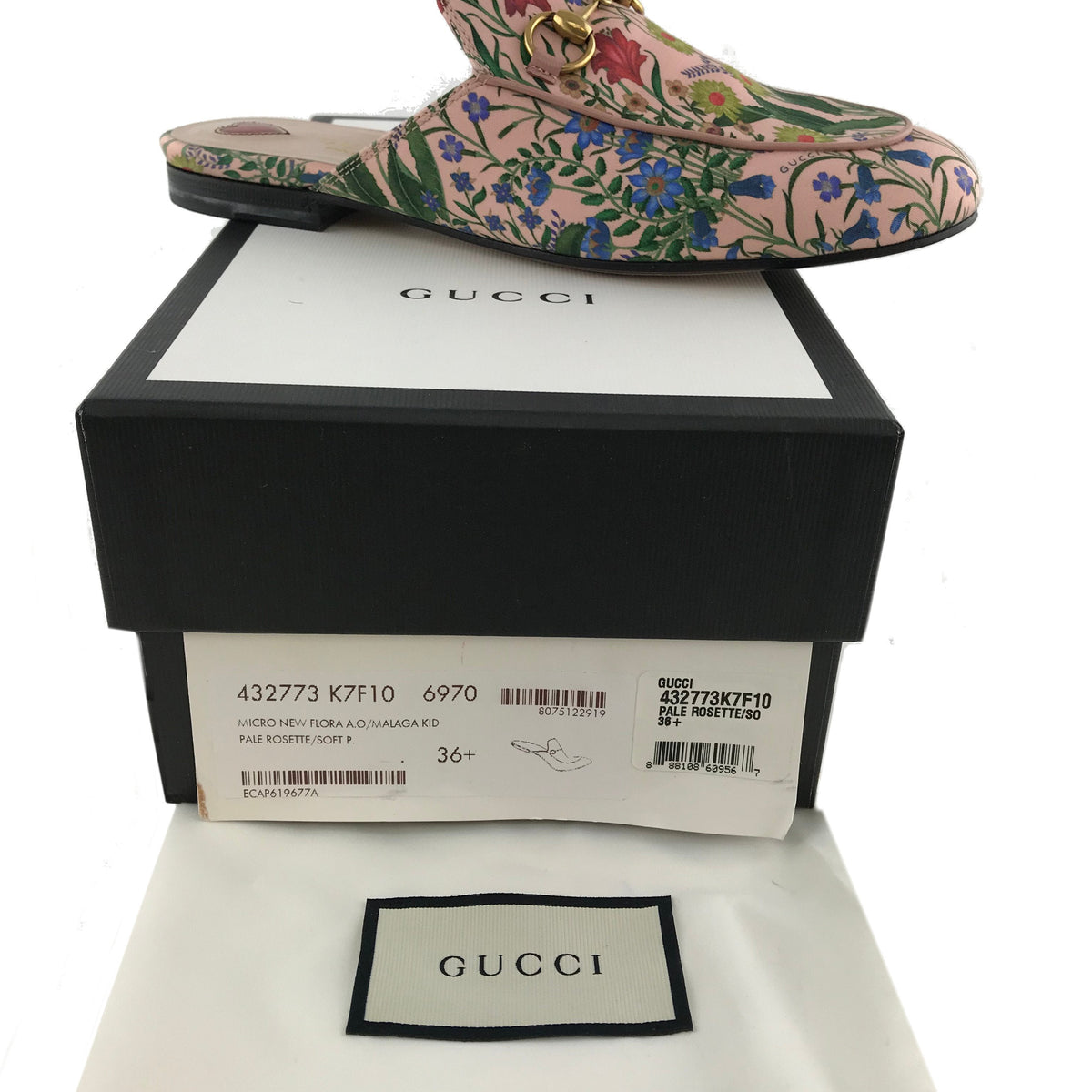 Gucci Princetown New Flora Horsebit Mule Size 6.5