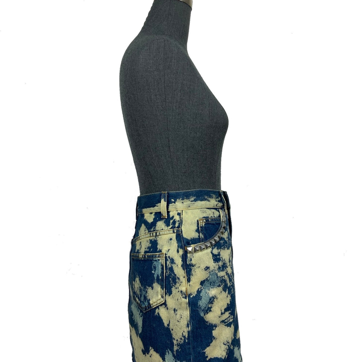 Gucci Printed Bee Denim Jean Skirt Size XS