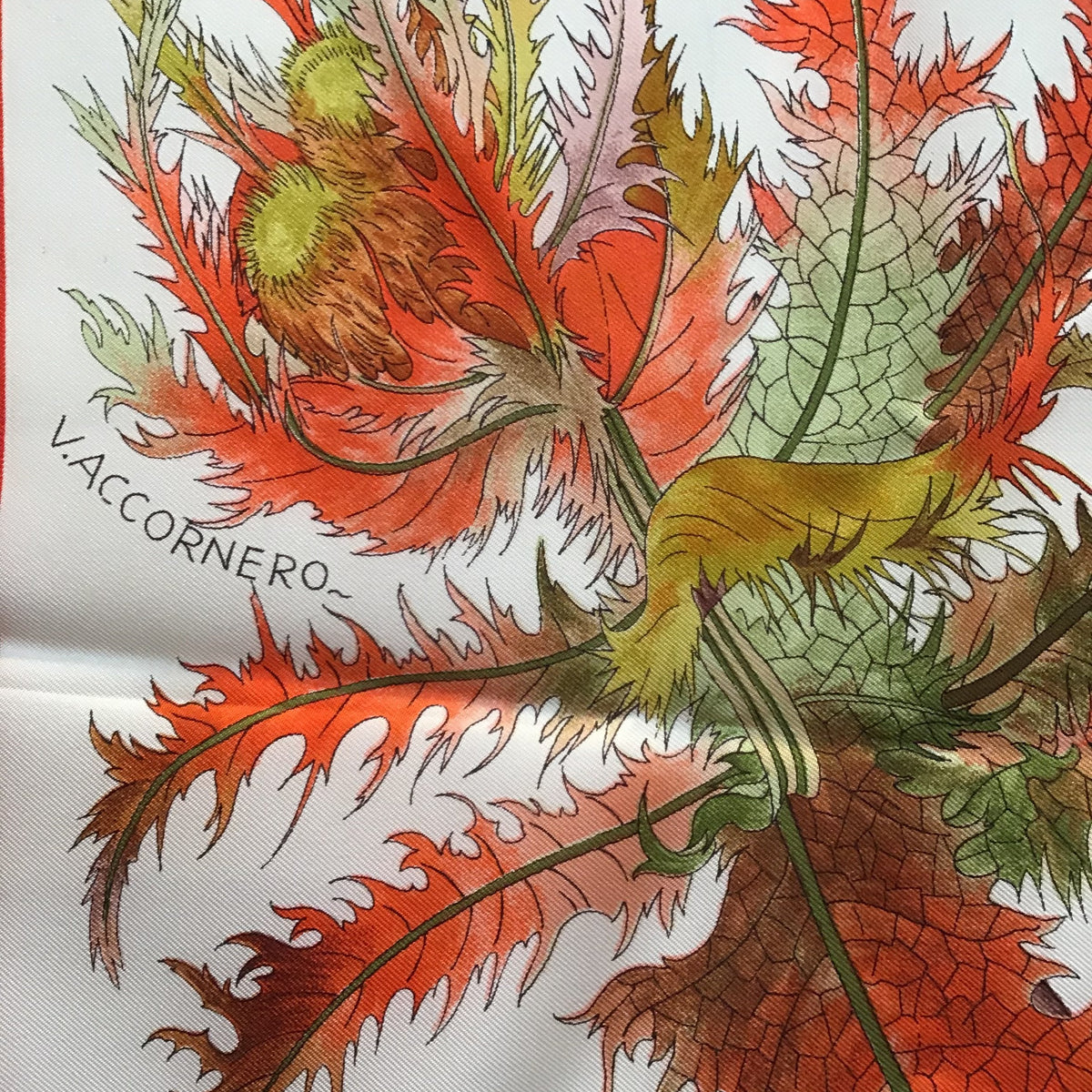 Gucci V. Accornero Floral Silk Scarf