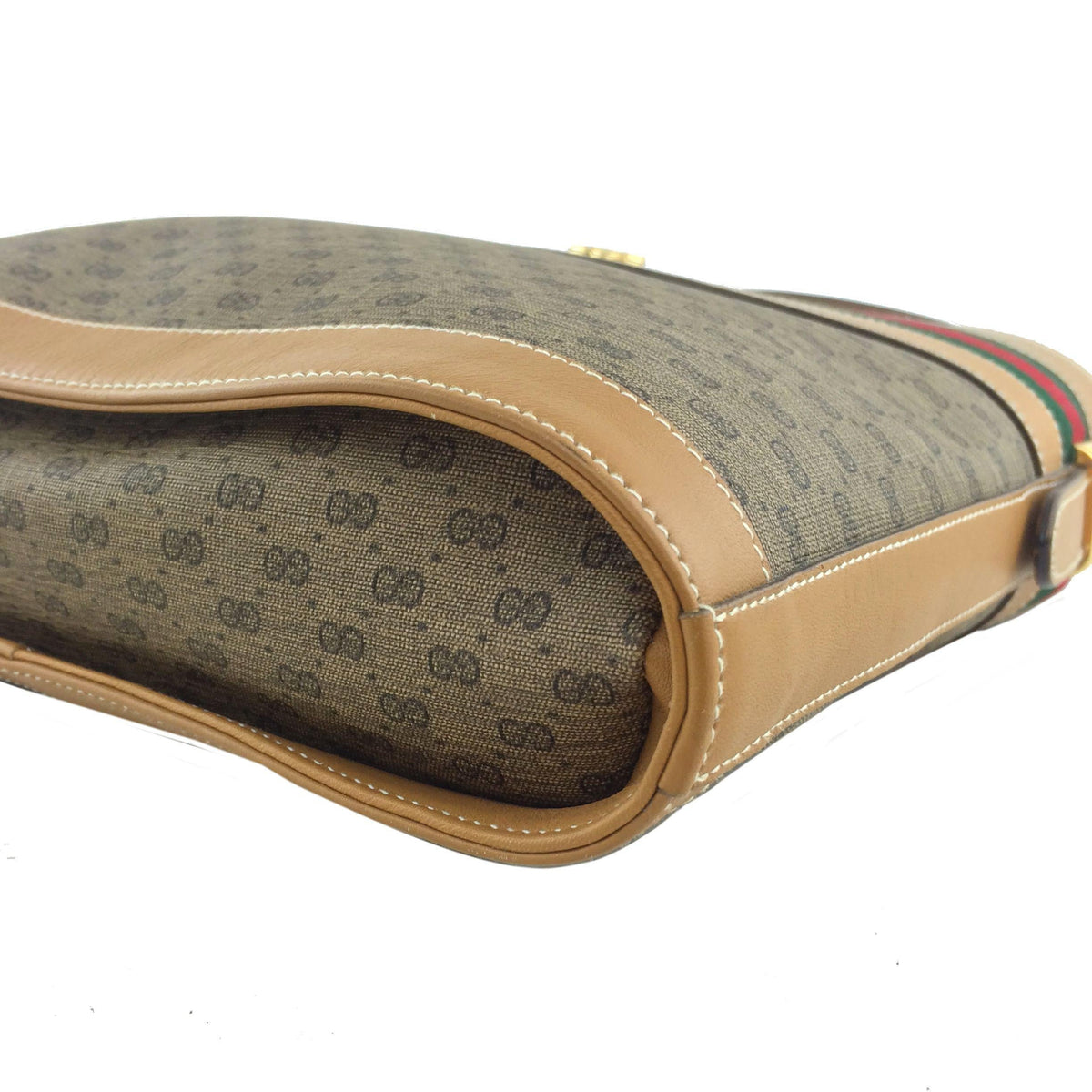 Gucci Vintage GG Monogram Web Shoulder Bag