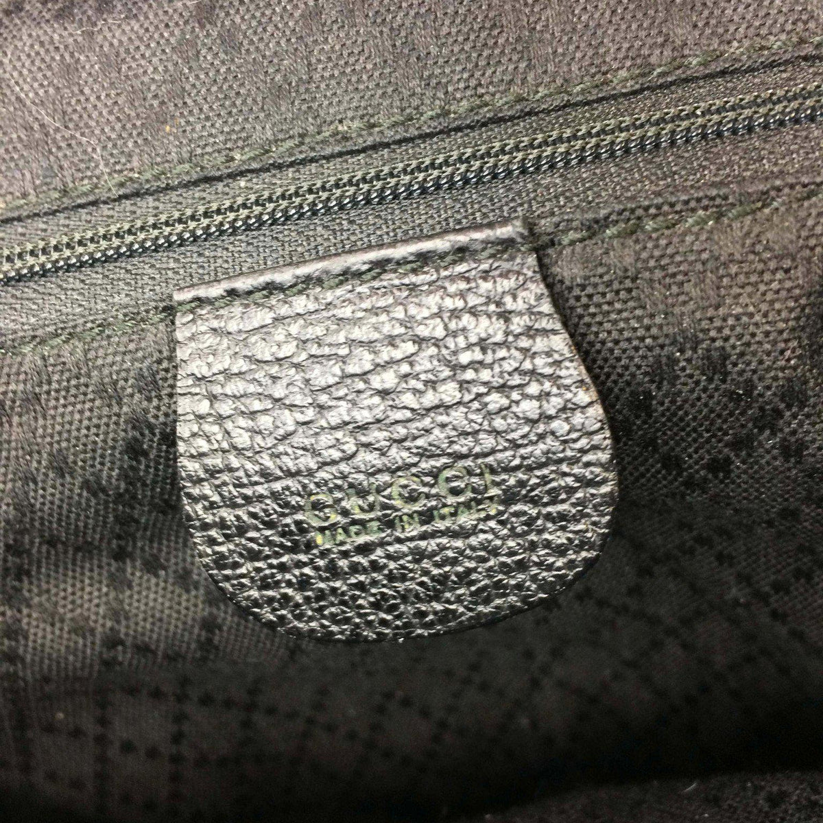 Gucci Vintage Suede Bamboo Drawstring Backpack Bag