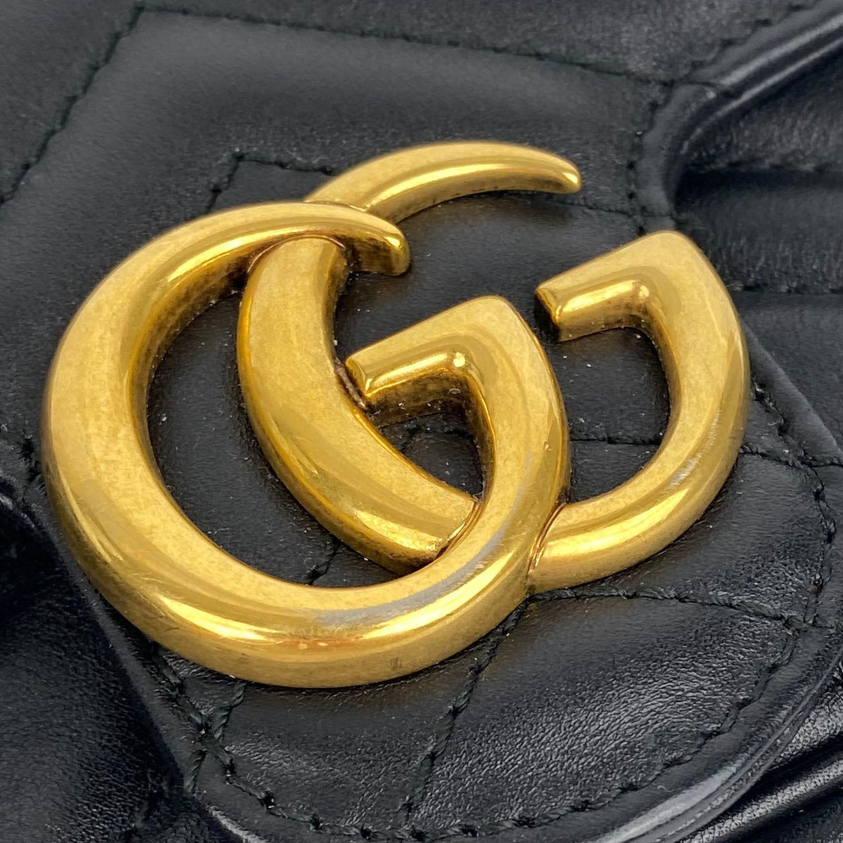 Gucci Black Super Mini Marmont Bag