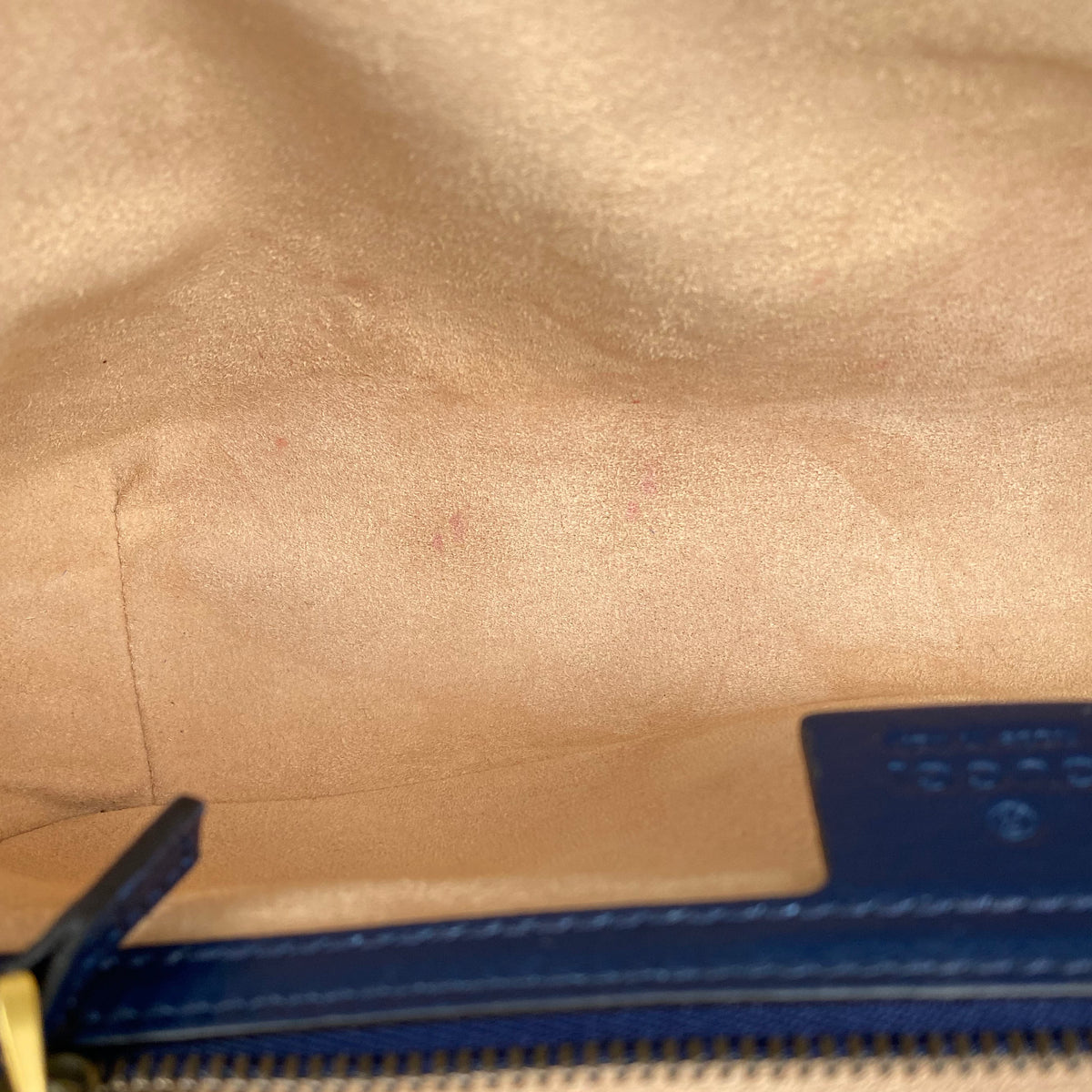 Gucci GG Marmont Torchon White & Blue Shoulder Bag