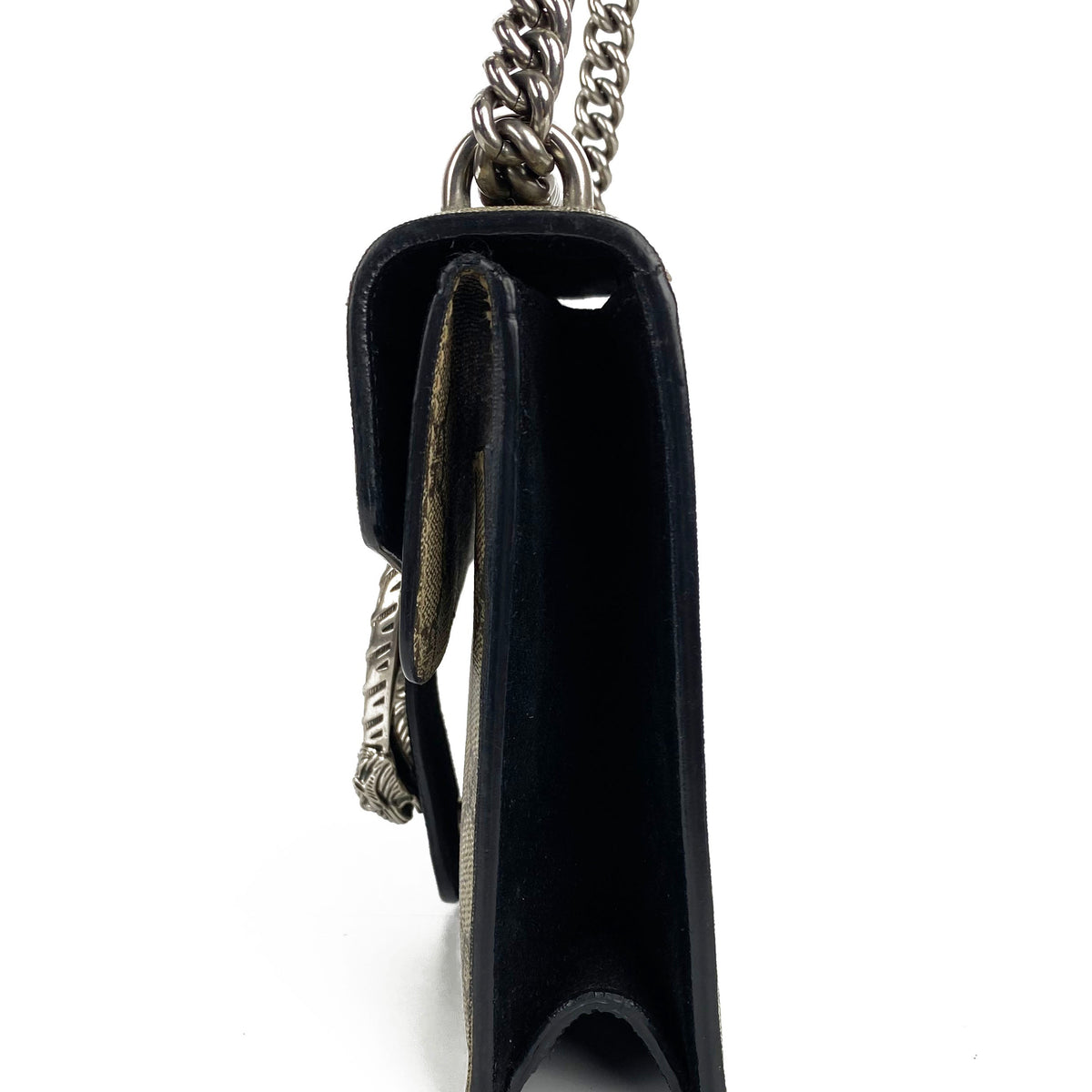 Gucci GG Supreme Mini Dionysus Bag with Black Trim