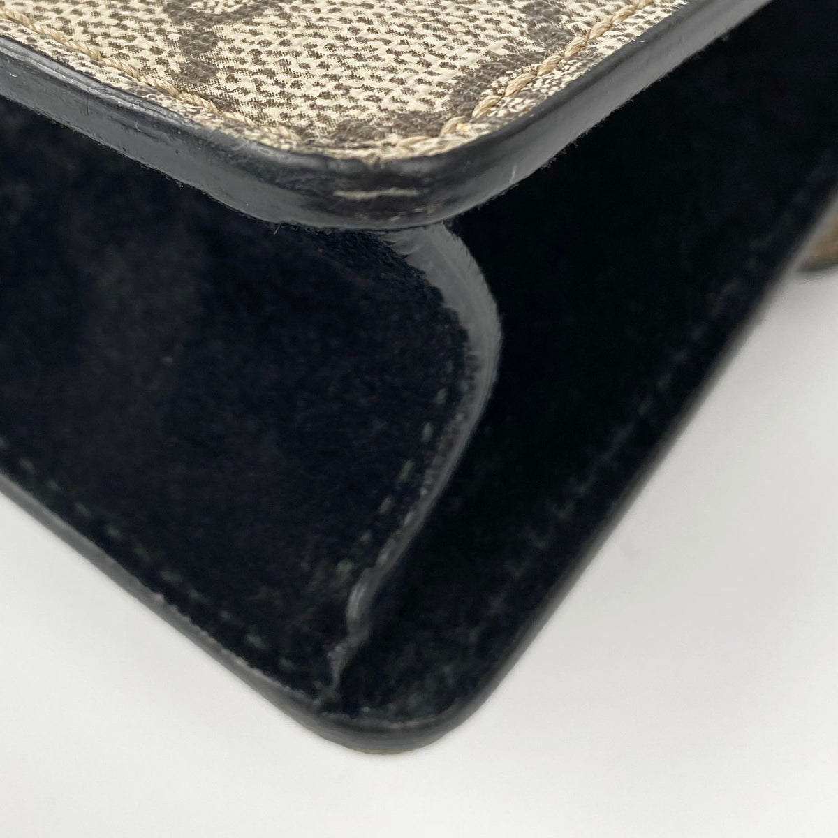 Gucci GG Supreme Mini Dionysus Bag with Black Trim