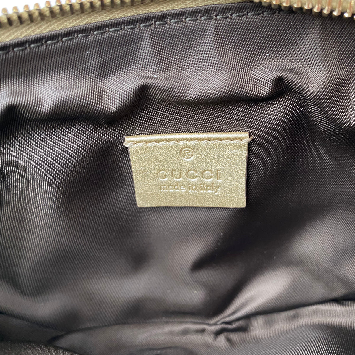 Gucci Gold Guccissima Britt Clutch