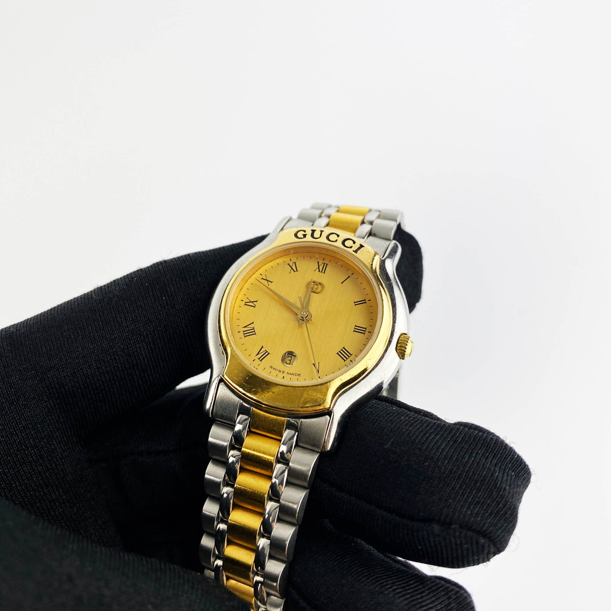 Gucci Gold & Silver Vintage Timeless Watch