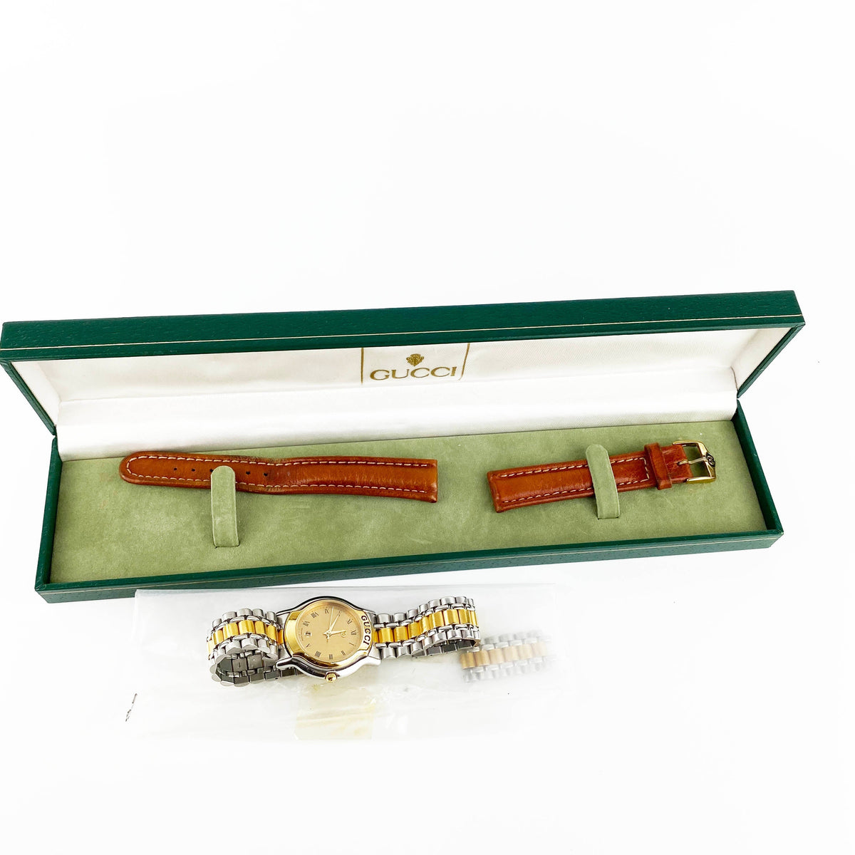 Gucci Gold & Silver Vintage Timeless Watch