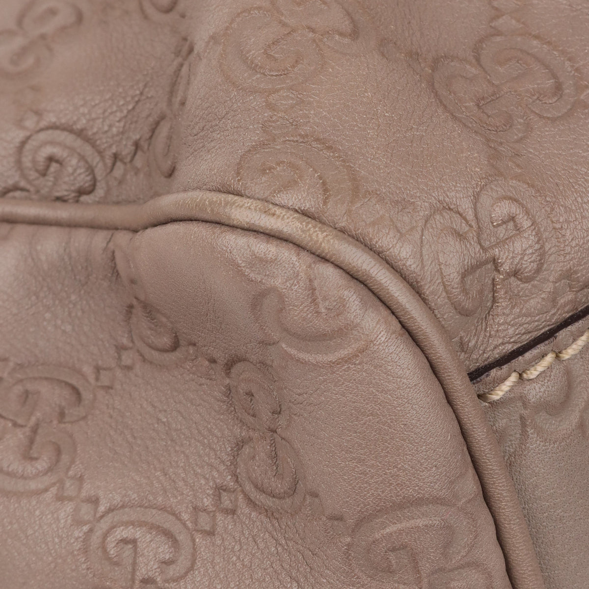 Gucci Grey Monogram Sukey Leather Tote