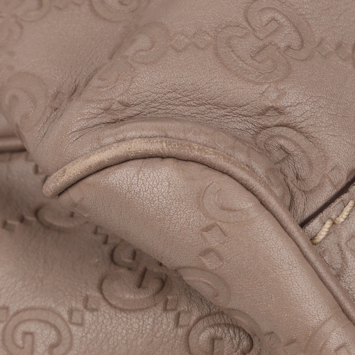 Gucci Grey Monogram Sukey Leather Tote