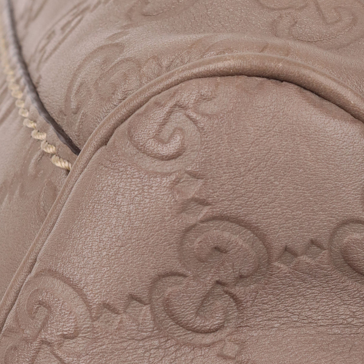 Gucci Grey Monogram Sukey Leather Tote