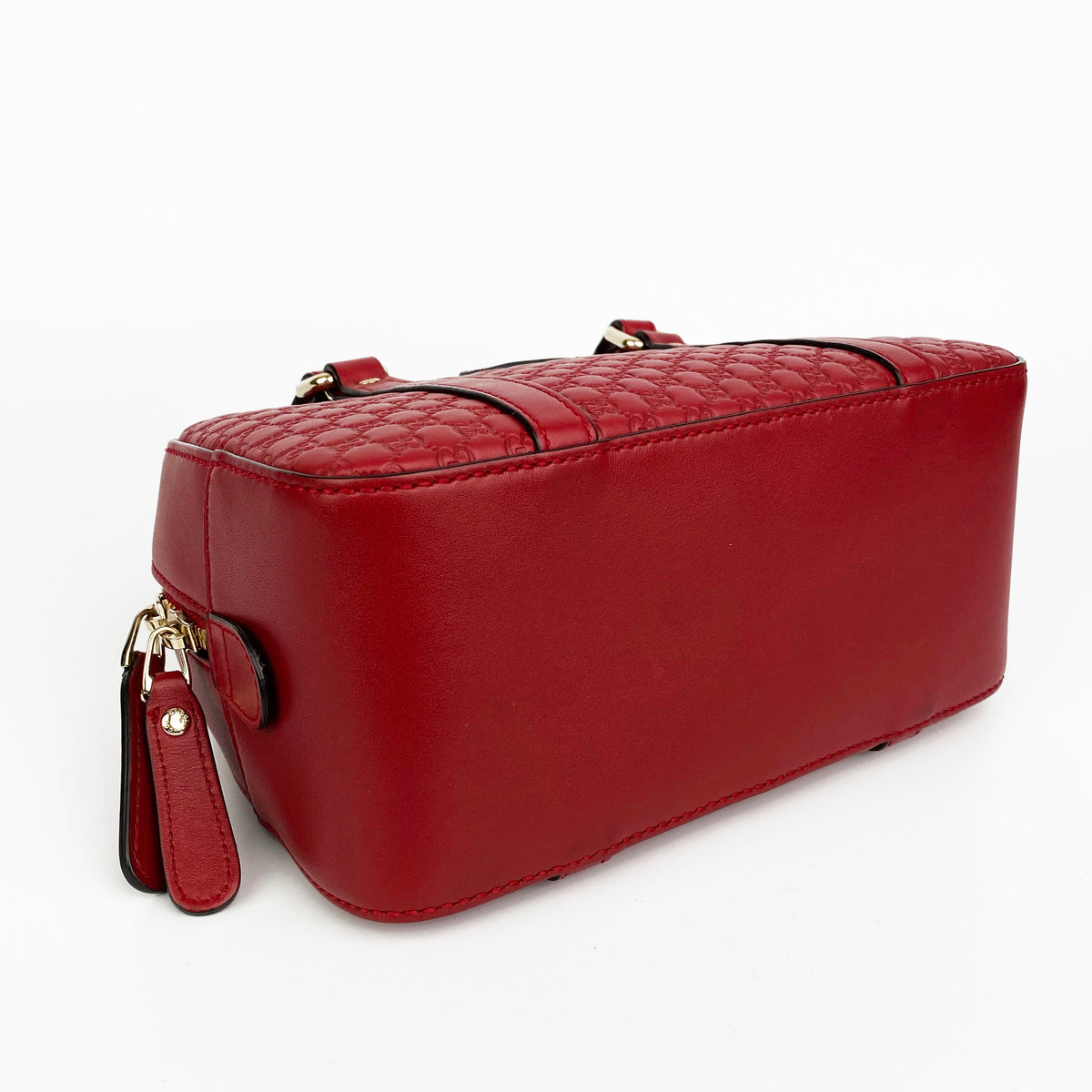 Gucci Red Small Guccissima Shoulder Bag
