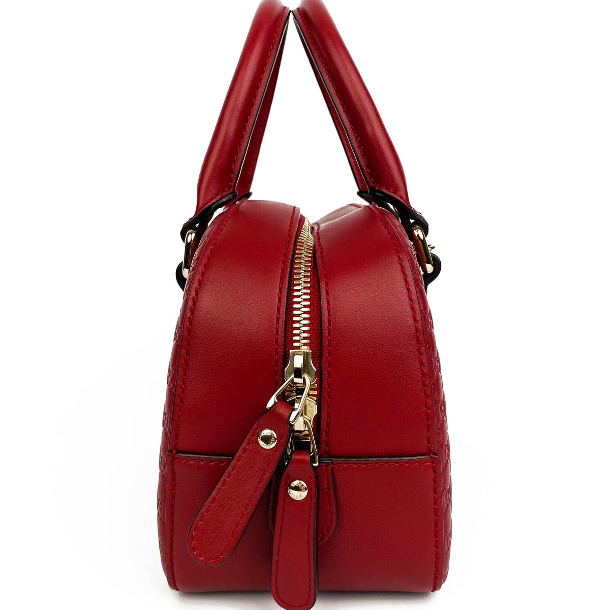 Gucci Red Small Guccissima Shoulder Bag