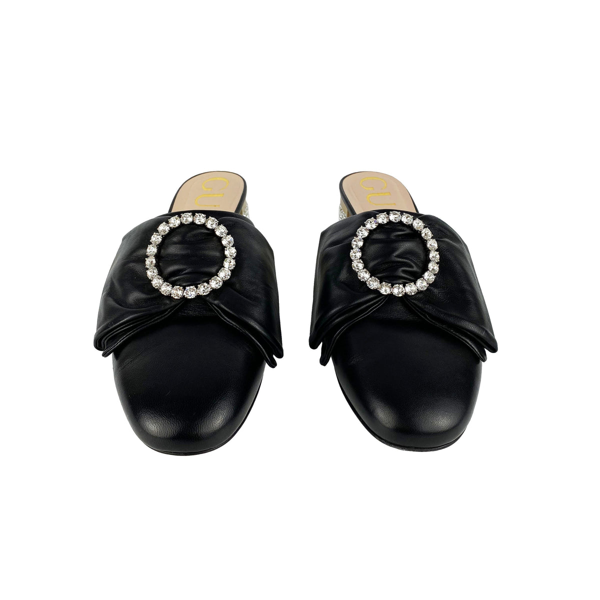 Gucci Ilse Crystal Bow Loafers 38
