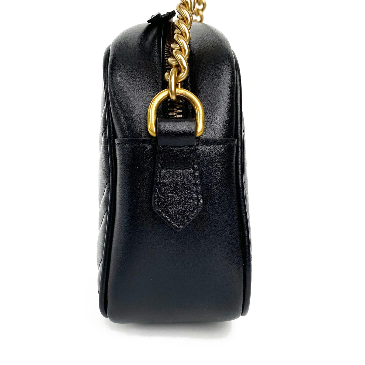 Gucci Small Black GG Marmont Shoulder Bag