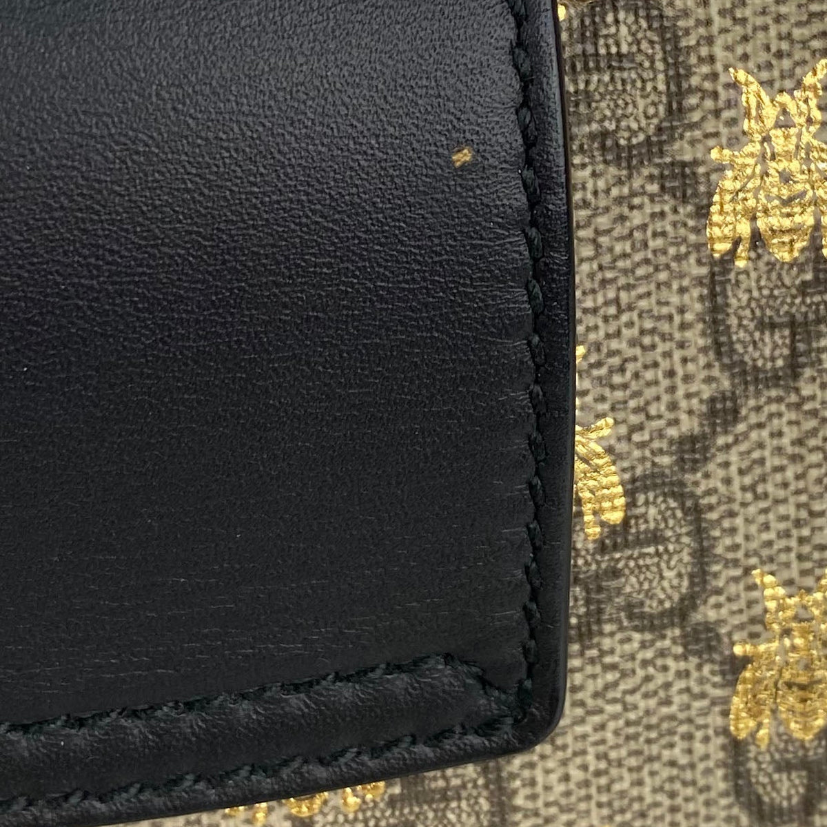 Gucci Small Monogram Bees Padlock Bag